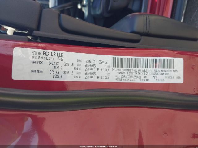 2015 JEEP GRAND CHEROKEE 1C4RJECG6FC951658 Photo 8
