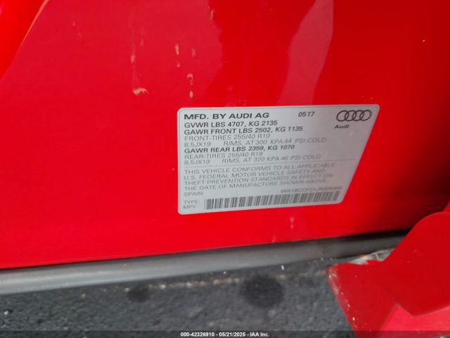 WA1BCCFS1JR005466 Audi Q3 2.0t Premium/2.0t Sport Premium