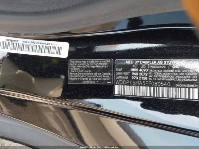 WDDPK5HA5EF080540 Mercedes-Benz SLK 350
