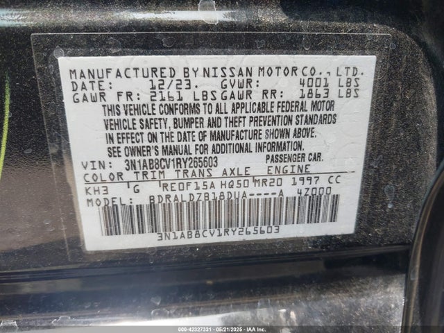 Nissan Sentra Sv Xtronic Cvt 2024 3N1AB8CV1RY265603 Image 9