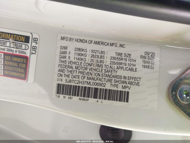 2021 ACURA RDX 5J8TC2H37ML006902 Photo 8