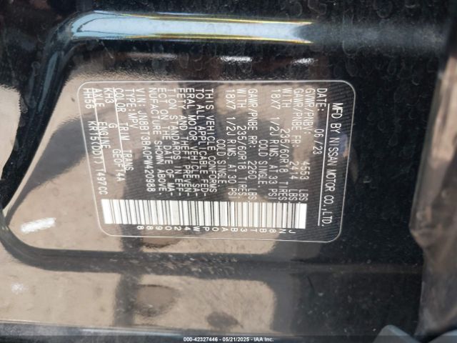 JN8BT3BA0PW420988 Nissan Rogue Sv Fwd