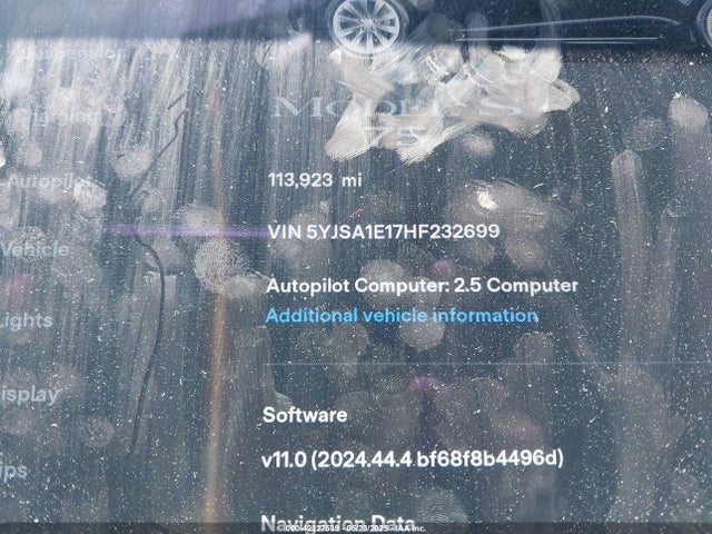 5YJSA1E17HF232699 Tesla Model S 60/75