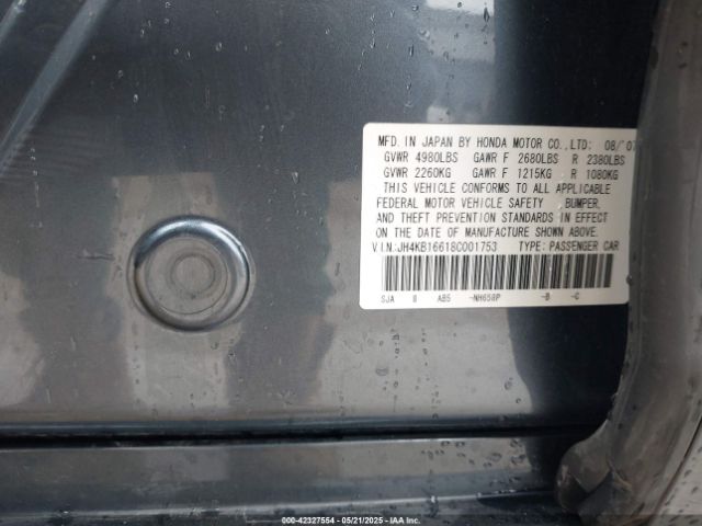 2008 ACURA RL JH4KB16618C001753 Photo 8