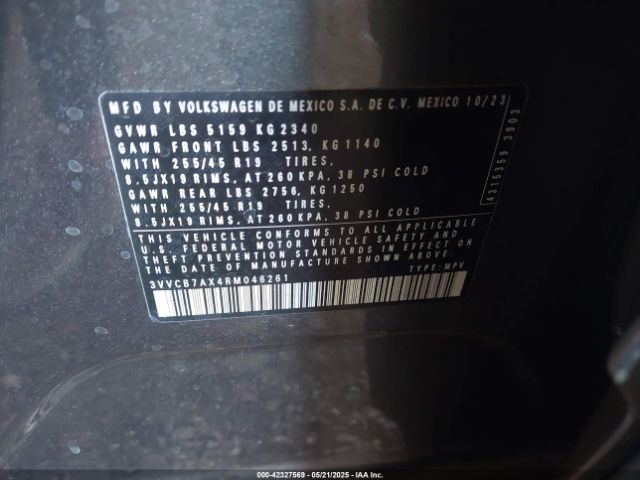 2024 VOLKSWAGEN TIGUAN 3VVCB7AX4RM046261 Photo 8