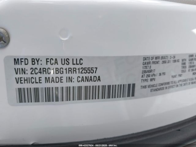 2024 CHRYSLER PACIFICA 2C4RC1BG1RR125557 Photo 8