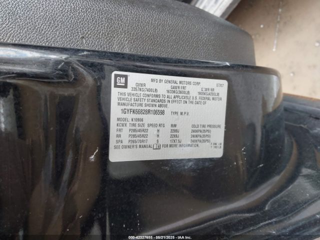 2008 CADILLAC ESCALADE ESV 1GYFK66828R106598 Photo 8