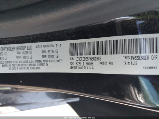 1C3CCCBB5FN561069 Chrysler 2015