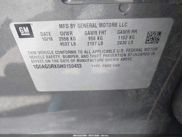 2017 CADILLAC ATS 1G6AG5RX6H0150433 Photo 8