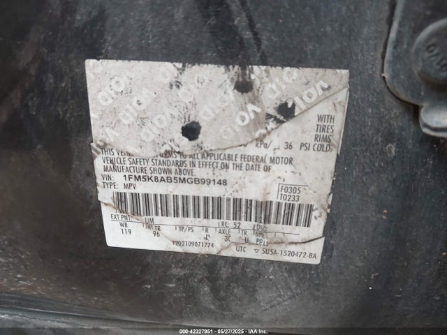 Ford 2021 2021 1FM5K8AB5MGB99148 Image 9