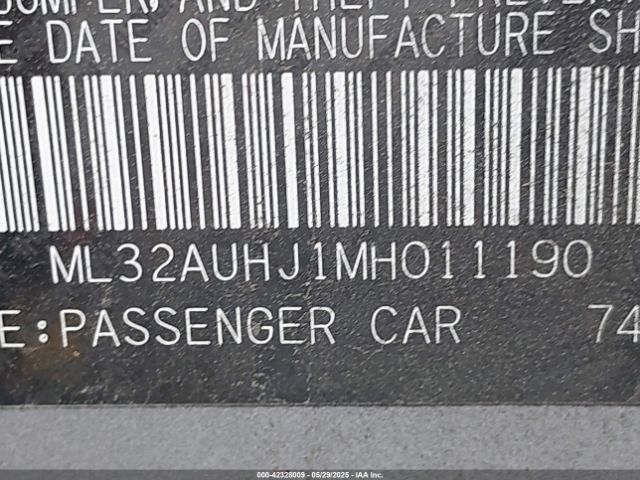 2021 MITSUBISHI MIRAGE ML32AUHJ1MH011190 Photo 8