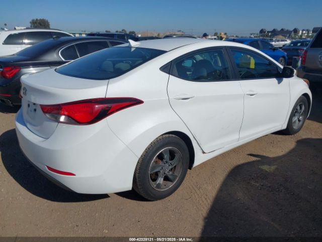 5NPDH4AE8FH651884 Hyundai ELANTRA SE