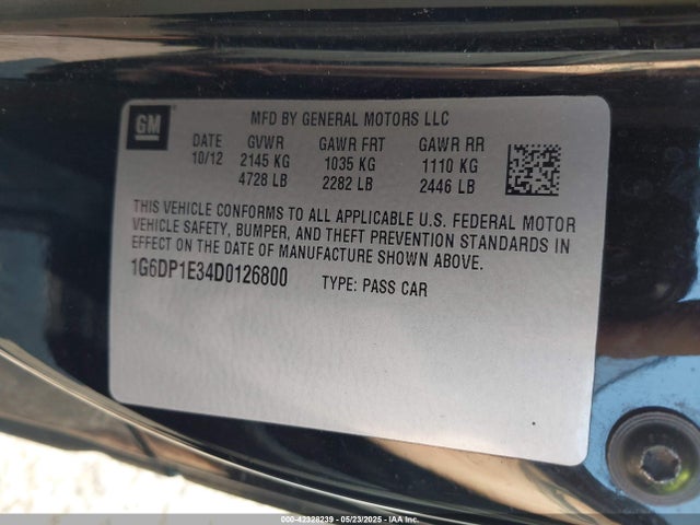 2013 CADILLAC CTS 1G6DP1E34D0126800 Photo 8