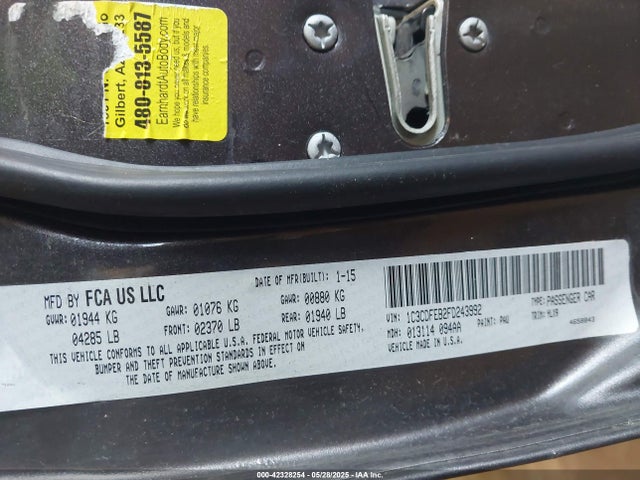 1C3CDFEB2FD243992 Dodge 2015