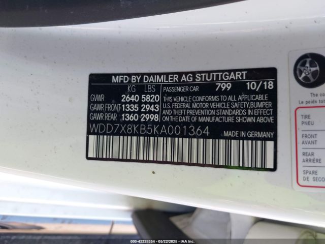 2019 MERCEDES-BENZ AMG GT 63 4-DOOR COUPE WDD7X8KB5KA001364 Photo 8