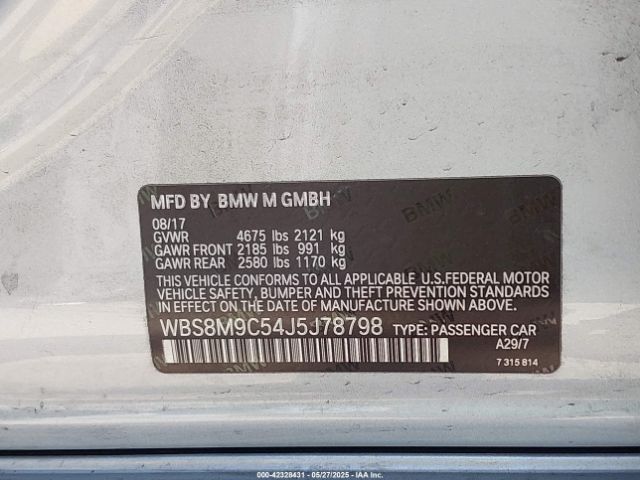 2018 BMW M3 WBS8M9C54J5J78798 Photo 8