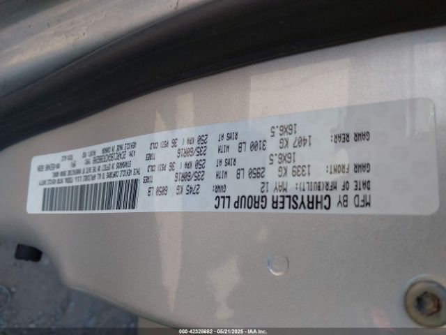 2012 CHRYSLER TOWN & COUNTRY 2C4RC1BGXCR386208 Photo 8