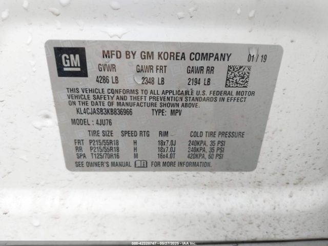 2019 BUICK ENCORE KL4CJASB3KB836966 Photo 8