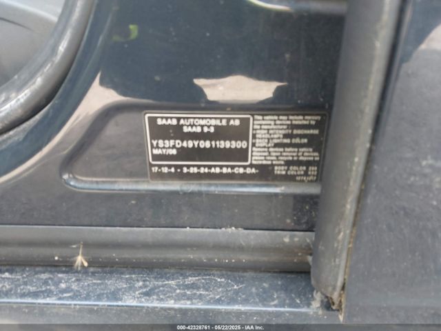 2006 SAAB 9-3 YS3FD49Y061139300 Photo 8