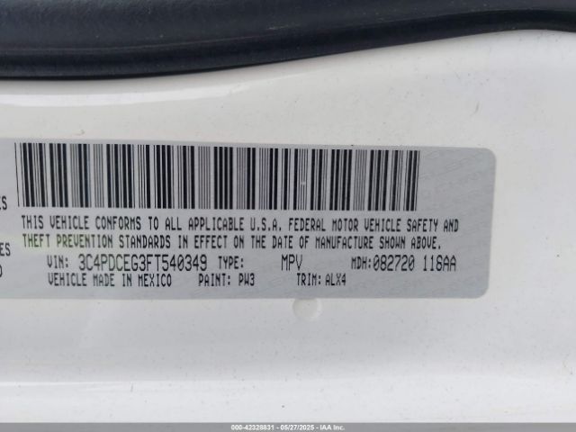 3C4PDCEG3FT540349 Dodge Journey R/t