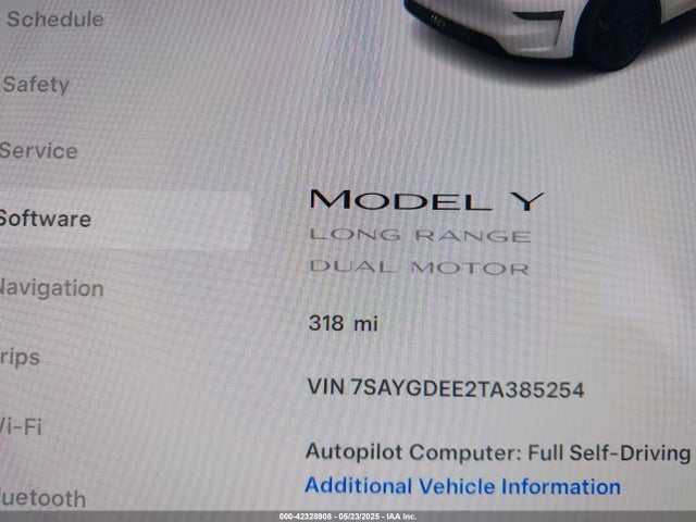 2026 TESLA MODEL Y 7SAYGDEE2TA385254 Photo 6