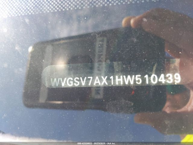 WVGSV7AX1HW510439 Volkswagen Tiguan 2.0t Wolfsburg Edition