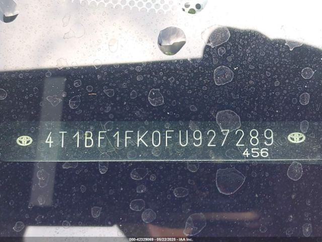 4T1BF1FK0FU927289 Toyota CAMRY LE