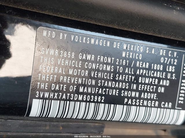 2013 VOLKSWAGEN BEETLE 3VWHX7AT3DM603962 Photo 8