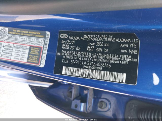 2021 HYUNDAI ELANTRA 5NPLL4AG9MH028766 Photo 8