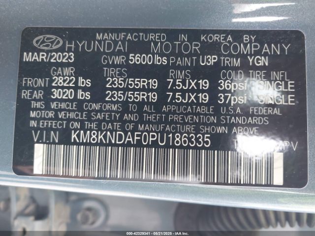 2023 HYUNDAI IONIQ 5 KM8KNDAF0PU186335 Photo 8