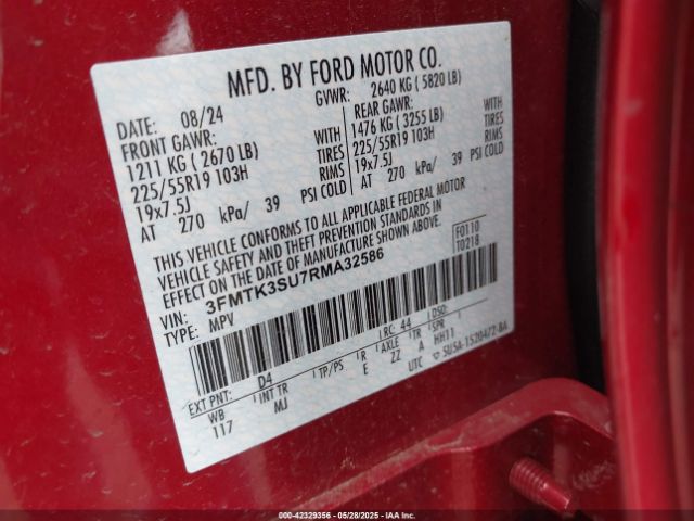 2024 FORD MUSTANG MACH-E 3FMTK3SU7RMA32586 Photo 8