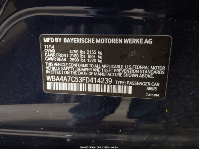 WBA4A7C53FD414239 BMW 428 Gran Coupe Xdrive