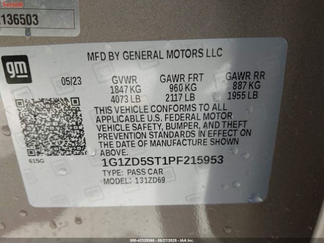 2023 CHEVROLET MALIBU 1G1ZD5ST1PF215953 Photo 8