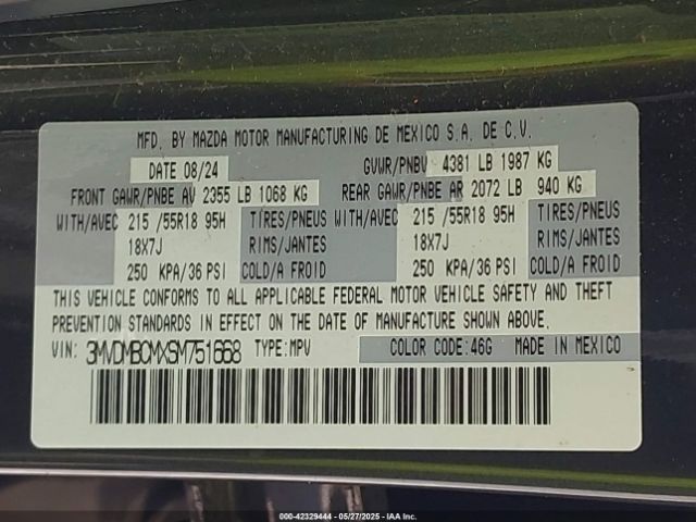 3MVDMBCMXSM751668 Mazda Cx-30 2.5 S Preferred Package