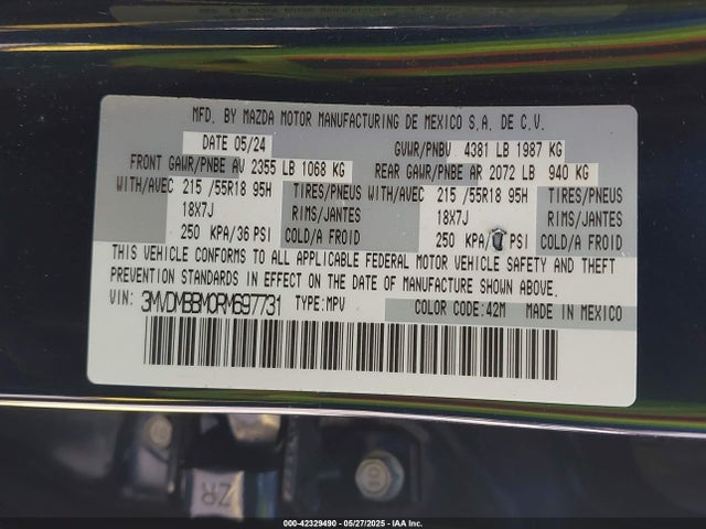 3MVDMBBM0RM697731 Mazda Cx-30 2.5 S Select Sport