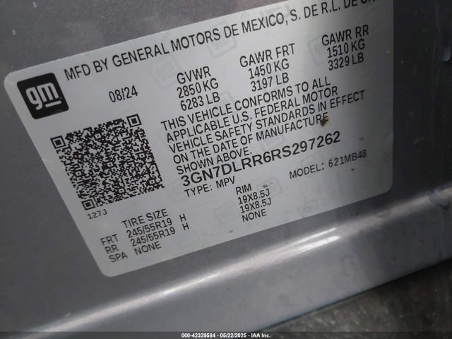 3GN7DLRR6RS297262 Chevrolet x0c+ec3
