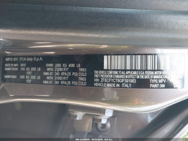 2016 FIAT 500X ZFBCFYCT6GP391983 Photo 8