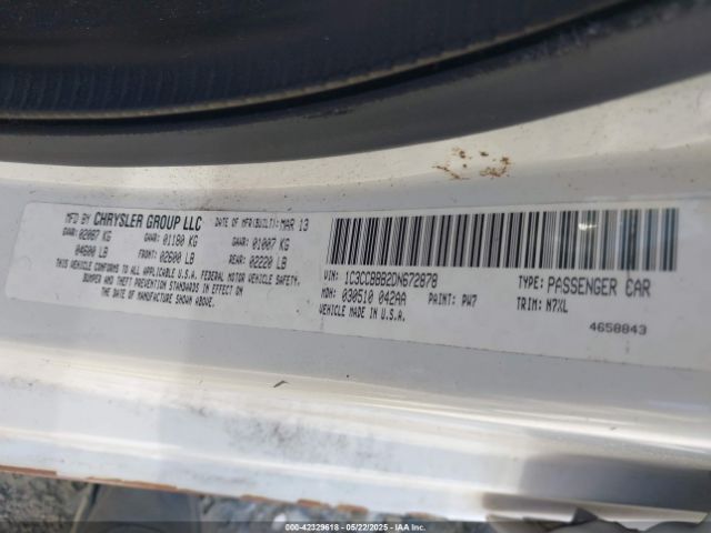 2013 CHRYSLER 200 1C3CCBBB2DN672878 Photo 8