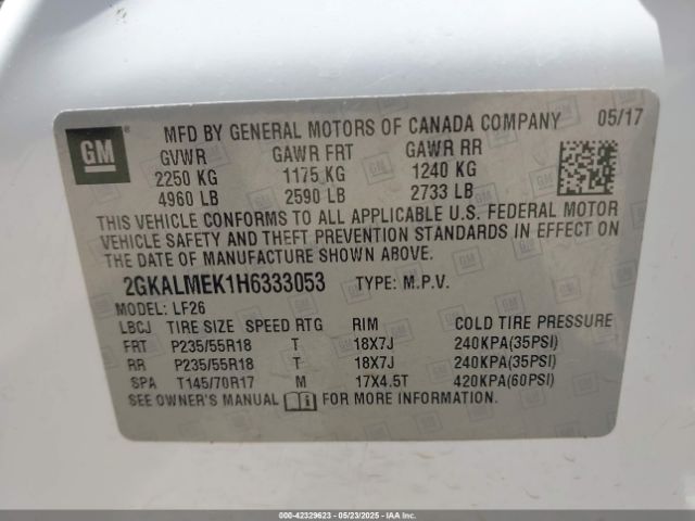 2GKALMEK1H6333053 GMC Terrain Sle-1