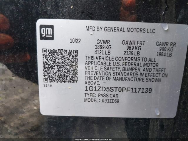 2023 CHEVROLET MALIBU 1G1ZD5ST0PF117139 Photo 8