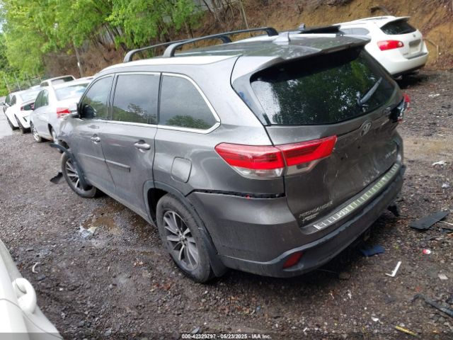 5TDJZRFH2JS843711 Toyota Highlander Xle