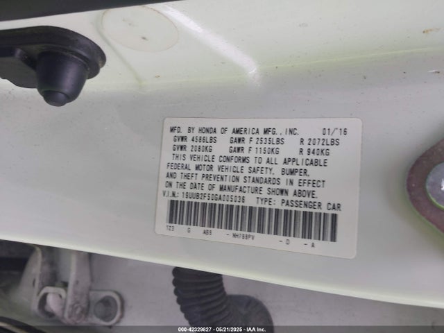Acura Tlx V6 Tech 2016 19UUB2F50GA005036 Image 9