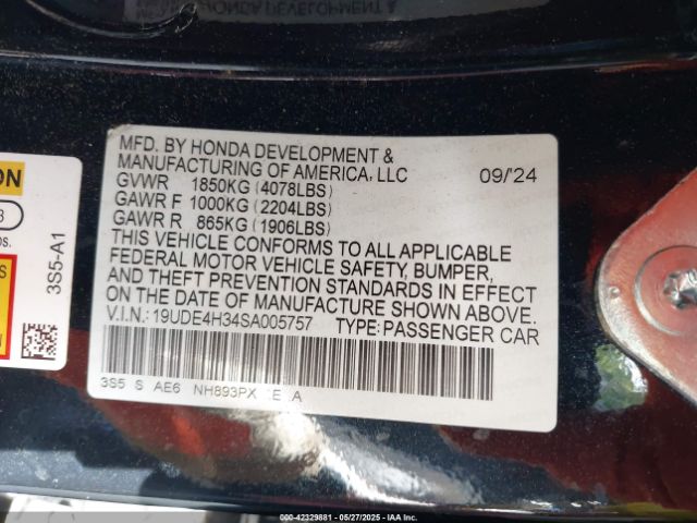 2025 ACURA INTEGRA 19UDE4H34SA005757 Photo 8