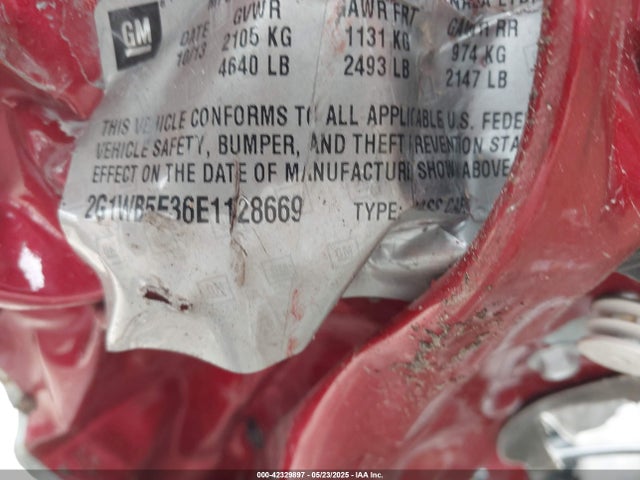 2G1WB5E36E1128669 Chevrolet lfx