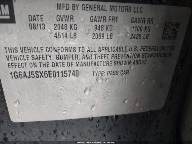 2014 CADILLAC ATS 1G6AJ5SX6E0115740 Photo 8