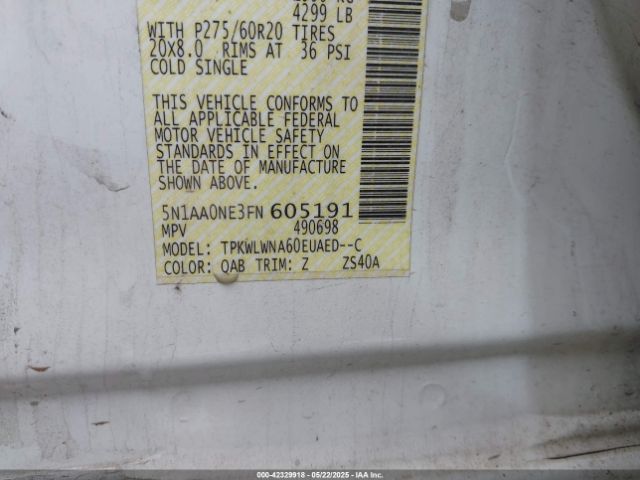 2015 NISSAN ARMADA 5N1AA0NE3FN605191 Photo 8