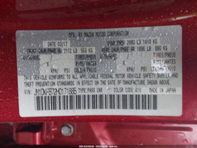 2017 MAZDA CX-3 JM1DKFB72H0171885 Photo 8