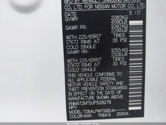 Nissan 2018 2018 KNMAT2MT5JP528279 Image 9