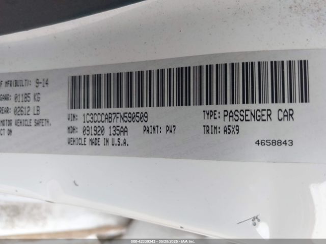 1C3CCCAB7FN590509 Chrysler 200 Limited