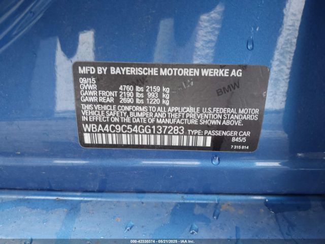 2016 BMW 428I GRAN COUPE WBA4C9C54GG137283 Photo 8